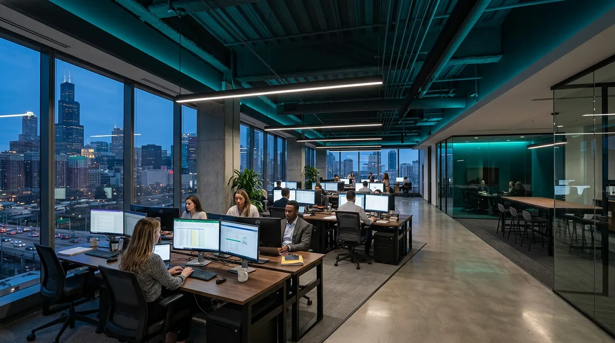 Офис softroutinesignals.com: 350 N Orleans St, Chicago, IL 60654